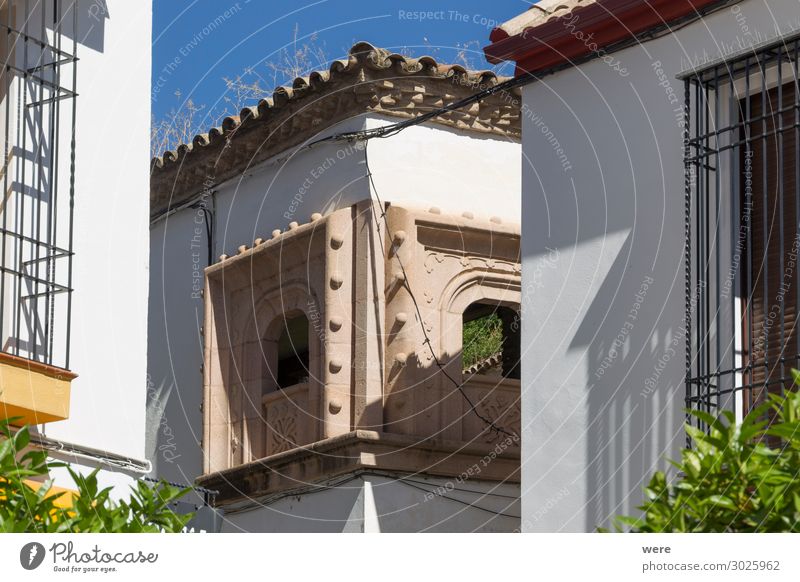 Historic facades in the old town of Cordoba Bauwerk Gebäude Architektur Fenster alt exotisch Andalusia Holiday Spain building historic house nobody