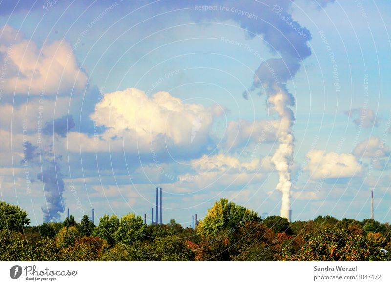 Industrie Klima Klimawandel Wetter Schönes Wetter Duisburg-Nord dreckig gigantisch hässlich Heizkraftwerk Kühlturm Fabrik Klimaschutz CO2-Ausstoß Kohlendioxid