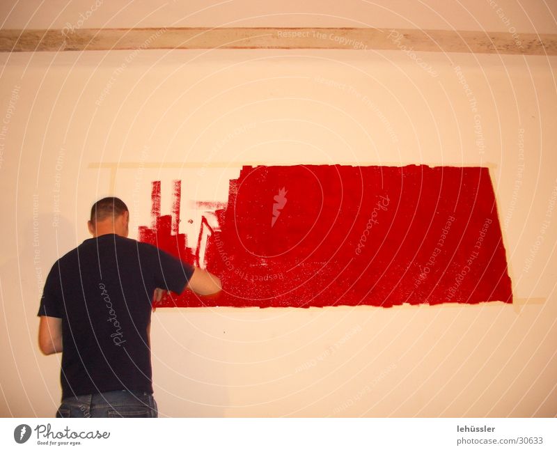kunst im wohnzimmer rot Wand Rechteck Fototechnik Häusliches Leben Bild streichen Blut