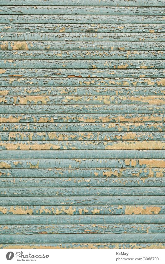 Flaking off Rollladen Fenster alt blau Armut Stadt Verfall Vergänglichkeit Hintergrundbild geschlossen verfallen hell-blau vertikal Hintergrund neutral Altbau