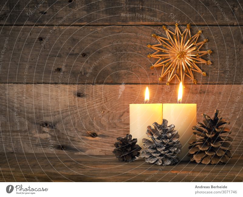 Zweiter Advent Winter Weihnachten & Advent Dekoration & Verzierung Kerze Tradition second fur glitter golden greeting happy holiday instrument joy lights merry
