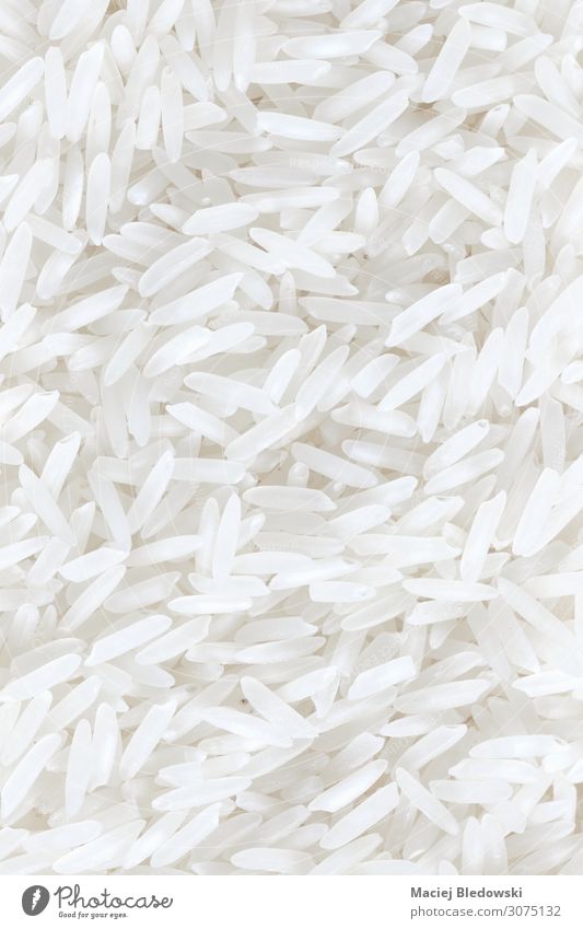 Hintergrund aus Reis. Lebensmittel Gemüse Bioprodukte Vegetarische Ernährung Diät Asiatische Küche frisch Gesundheit natürlich weiß Zutaten roh trocknen