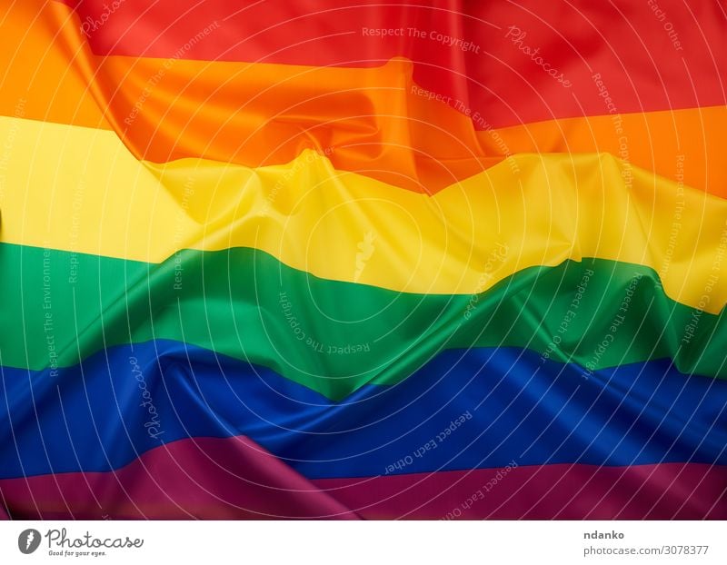 Symbol der Wahlfreiheit von Lesben, Schwulen und Lesben Lifestyle Freiheit Homosexualität Kultur Stoff Fahne Liebe neu blau gelb grün rosa rot Partnerschaft