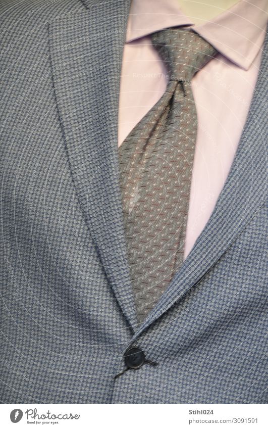 Anzug der Saison kaufen elegant Stil maskulin Mann Erwachsene 1 Mensch Mode Bekleidung Krawatte Hemd Revers Kragen Knöpfe Bildausschnitt Schaufensterpuppe