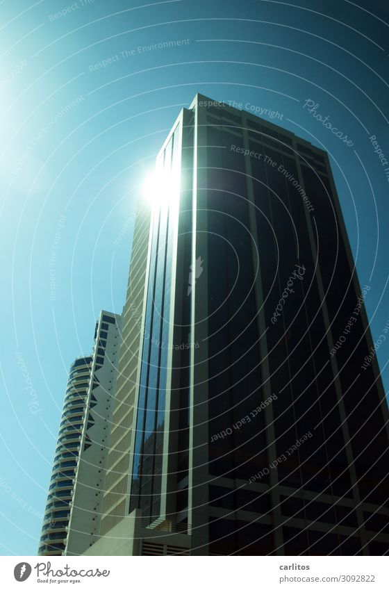 Als der Himmel noch grün war Dubai Vereinigte Arabische Emirate Hauptstadt Großstadt Hochhaus Architektur modern gigantisch Fassade Reflexion & Spiegelung