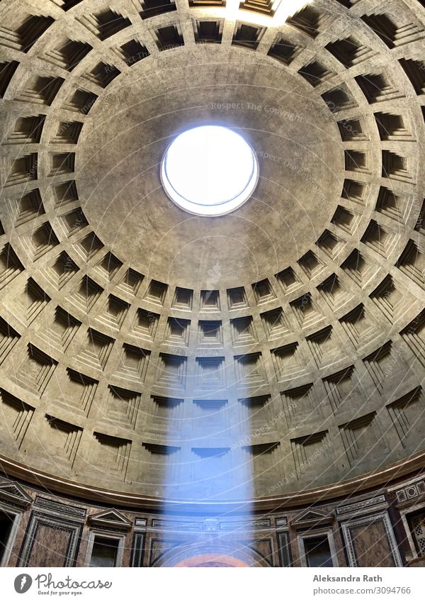 Pantheon Museum Kunstwerk Architektur Rom Italien Europa Kirche Dom Bauwerk Gebäude Sehenswürdigkeit Wahrzeichen Denkmal alt ästhetisch rund elegant Erkenntnis