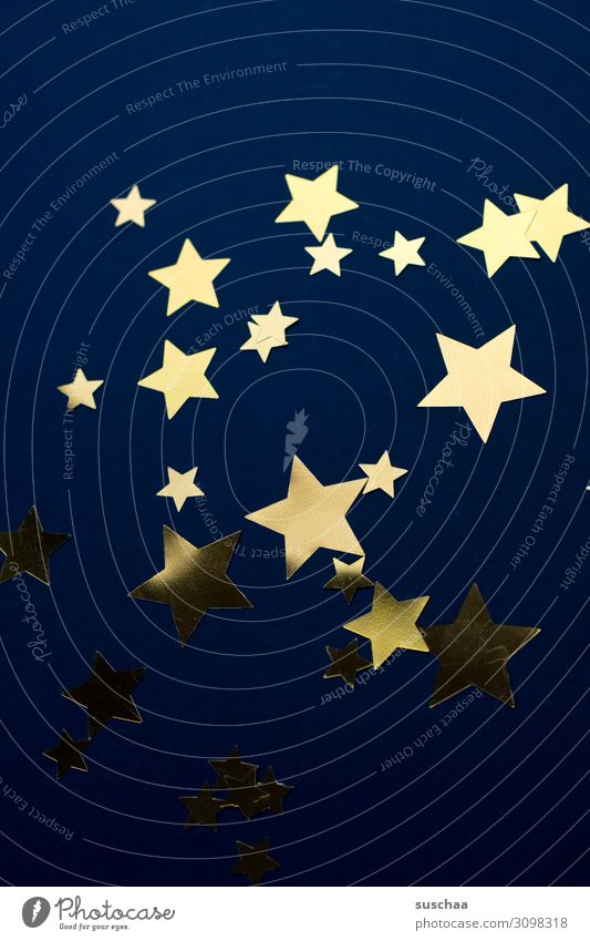 sterne Stern (Symbol) Symbole & Metaphern Sternenhimmel dunkel Nacht Nachthimmel Weihnachten & Advent Postkarte leuchten viele Vor dunklem Hintergrund