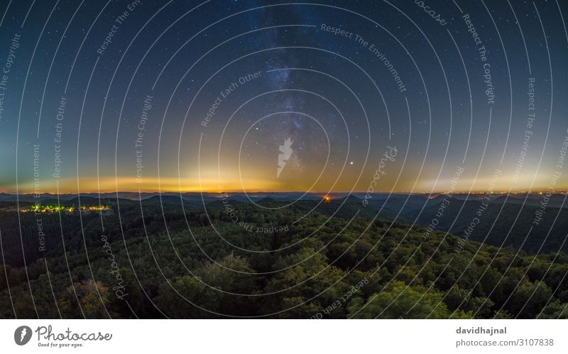 Pfälzerwald bei Nacht Ferien & Urlaub & Reisen Tourismus Ausflug Sightseeing Expedition Technik & Technologie Wissenschaften Astronomie Kunst Umwelt Natur