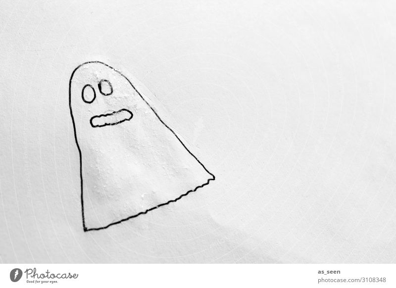 Huibuh! zeichnen Kinderzimmer Halloween Grafik u. Illustration Herbst Geister u. Gespenster Bewegung fliegen Blick authentisch einfach frech lustig modern