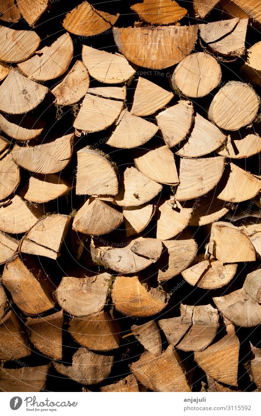 Holzstapel Brennholz für den Winter scheite holzscheit Holzscheite Brennstoff Ofen Ofenheizung Wärme Wärmegewinnung wärmeerzeugung wärmend Natur Spalte Spalten