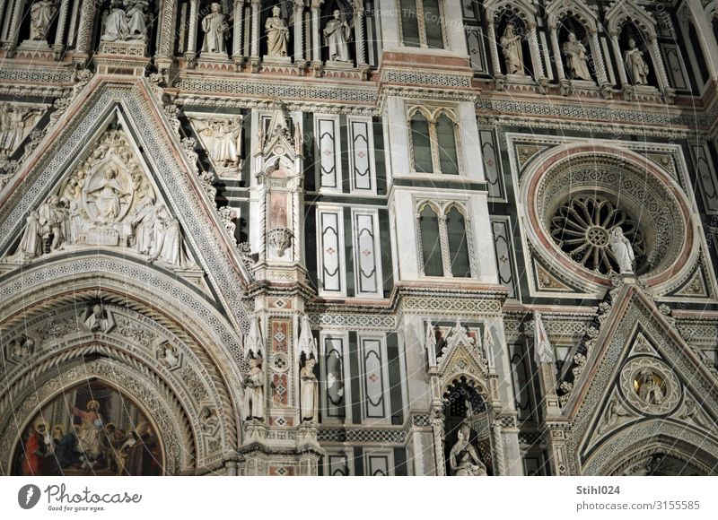 Kathedrale Santa Maria del Fiore II Ferien & Urlaub & Reisen Sightseeing Städtereise Kunstwerk Skulptur Architektur Florenz Italien Stadt Kirche Dom Fassade