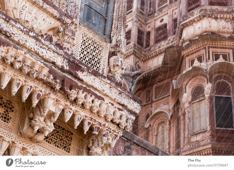 1001 Nacht Ferien & Urlaub & Reisen Tourismus Ausflug Ferne Jodphur Rajasthan Indien mehrangarh fort Palast Burg oder Schloss Bauwerk Gebäude Architektur