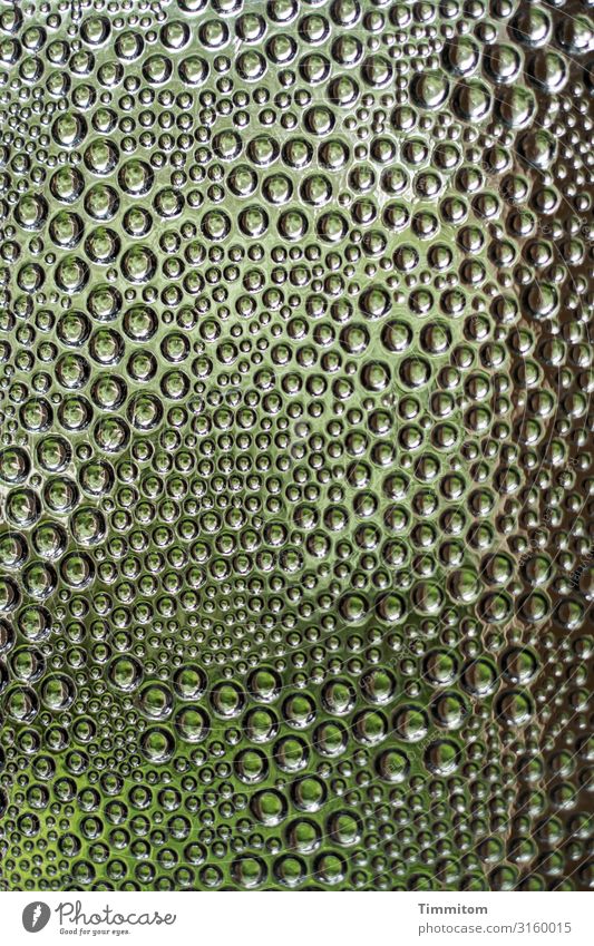 Glas…? Aschermittwoch…? Struktur Muster Blasen grün hell und dunkel Nahaufnahme Strukturen & Formen durchsichtig glänzend Licht Oberfläche Menschenleer