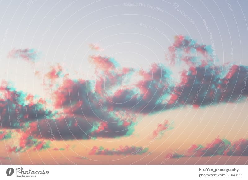 Abstraktes Aquarell Pastellfarben Wolken Himmel mit Glitch-Effekt altehrwürdig Steigung Saison Himmel (Jenseits) Inspiration Textur abstrakt Hintergrund schön