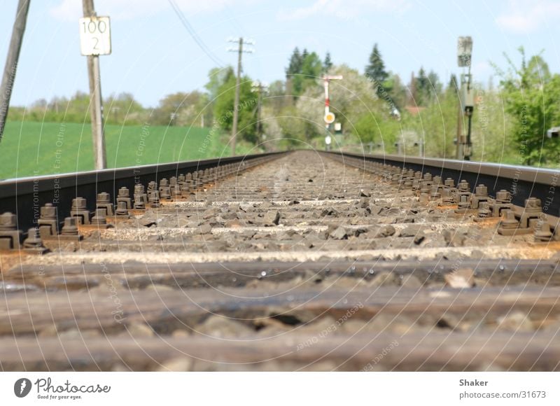 railroad Gleise Eisenbahn Verkehr Bahnlinie