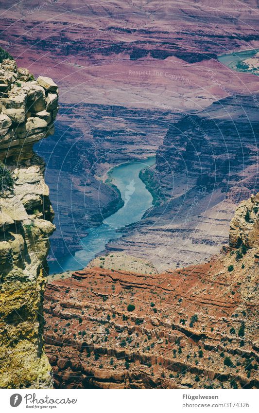 Grand Canyon II USA Nationalpark Grand Canyon State Mississippi Colorado River farbenfroh Felsen Gebirge gebirgskette