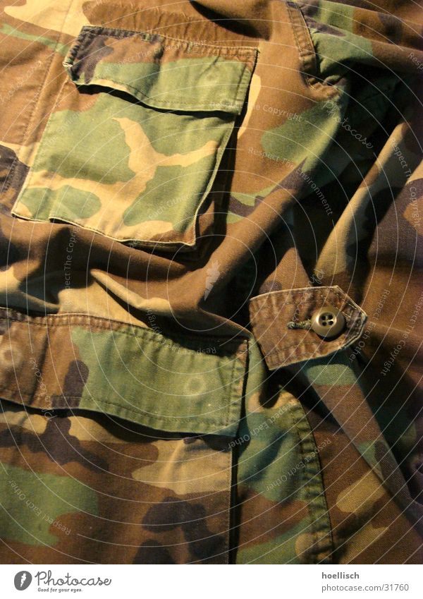 Camouflage Tarnung Soldat Jacke Tasche Accessoire USA US-Armee Makroaufnahme Nahaufnahme Militaria Marines