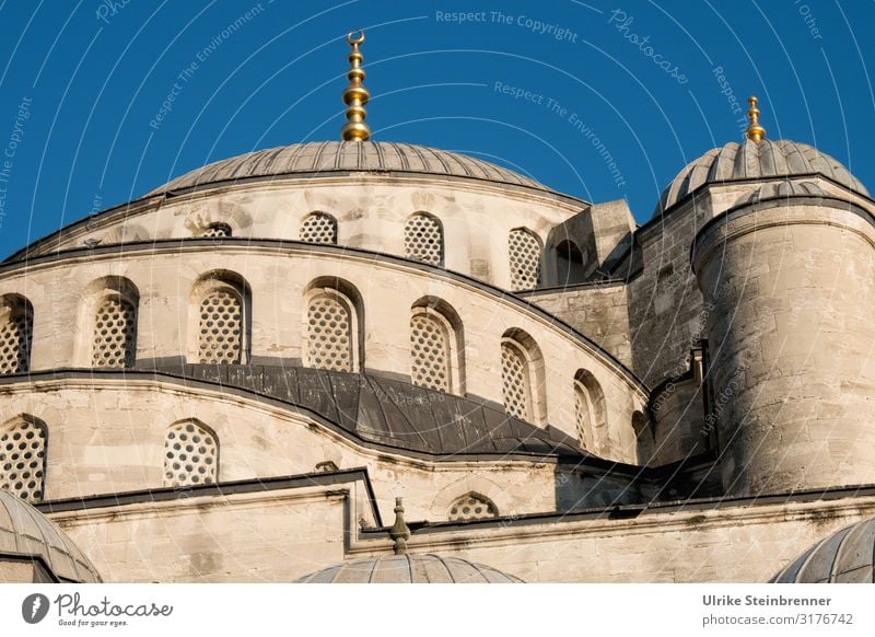 Blaue Moschee in Istanbul Ferien & Urlaub & Reisen Tourismus Sightseeing Städtereise Türkei Europa Stadt Stadtzentrum Altstadt Kirche Bauwerk Gebäude