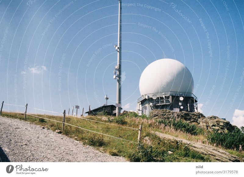 Großer Arber Technik & Technologie Radarstation Antenne Natur Landschaft Sommer Schönes Wetter Berge u. Gebirge Bayerischer Wald Gipfel Observatorium Bauwerk