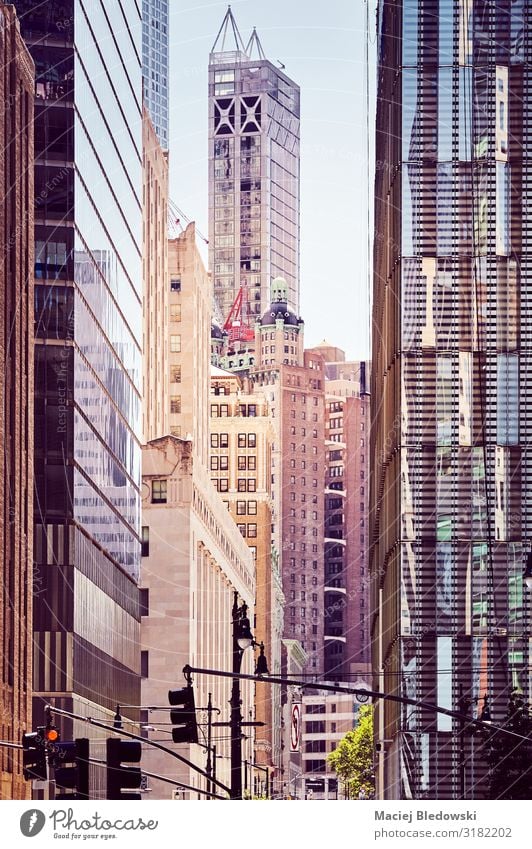 New York City vielfältige Architektur bei Sonnenuntergang. Lifestyle kaufen Reichtum Ferien & Urlaub & Reisen Sightseeing Städtereise Häusliches Leben Wohnung