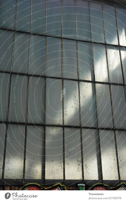 Licht und Schatten Heidelberg Industrieanlage Bahnhof Mauer Wand Fassade Glas Metall Graffiti dunkel trashig mehrfarbig grau schwarz Gefühle Glasfassade