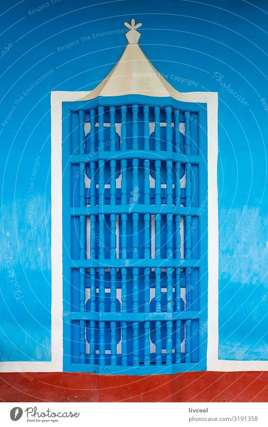 blaues Fenster , trinidad - kuba Lifestyle Leben Ferien & Urlaub & Reisen Tourismus Ausflug Insel Haus Dekoration & Verzierung Kunst Architektur Stadt Altstadt