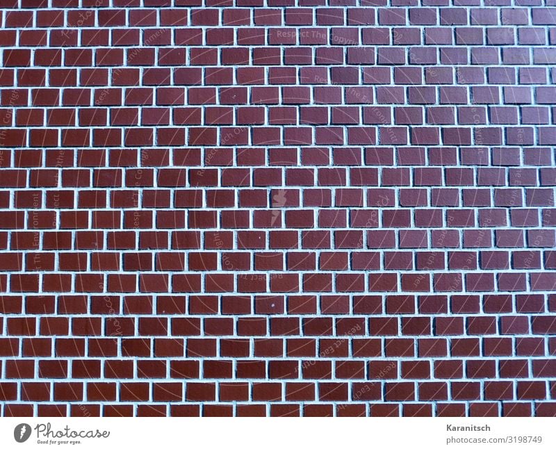 Backsteinmauer Hausbau Architektur Bauwerk Mauer Wand bauen braun rot Schutz ruhig Stil Backsteinwand Fassade Strukturen & Formen Hintergrundbild rustikal Linie