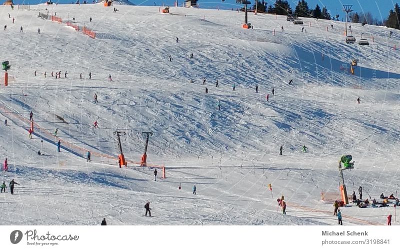 Skipisten auf dem Feldberg Freude sportlich Freizeit & Hobby Ferien & Urlaub & Reisen Tourismus Ausflug Freiheit Winter Schnee Winterurlaub Berge u. Gebirge