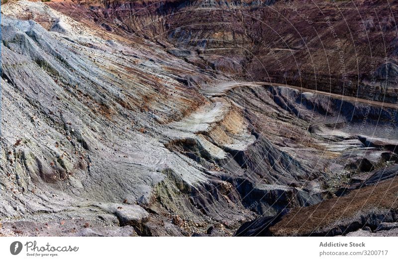 Bergbau-Terrassen im Riotinto, Huelva Berge u. Gebirge Aufruhr Schwefel Geologie Hügel Sediment Kupfer Rio de Janeiro Mine Spanien Andalusia Pyrit natürlich