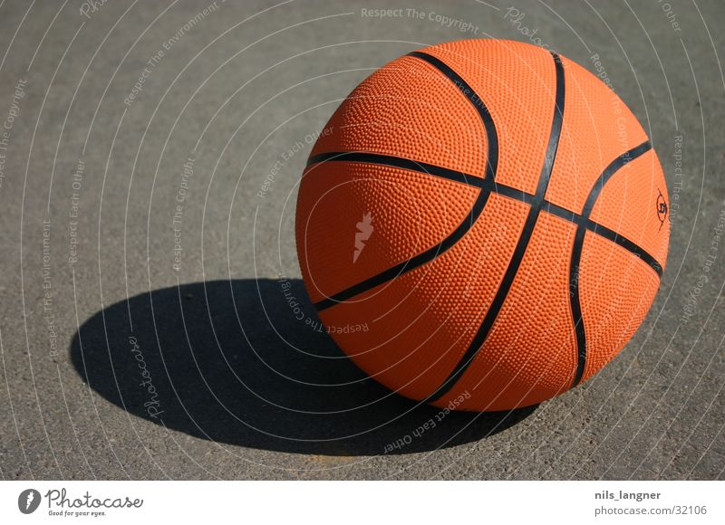 i love this game Sport Basketball Ball orange Bodenbelag Schatten