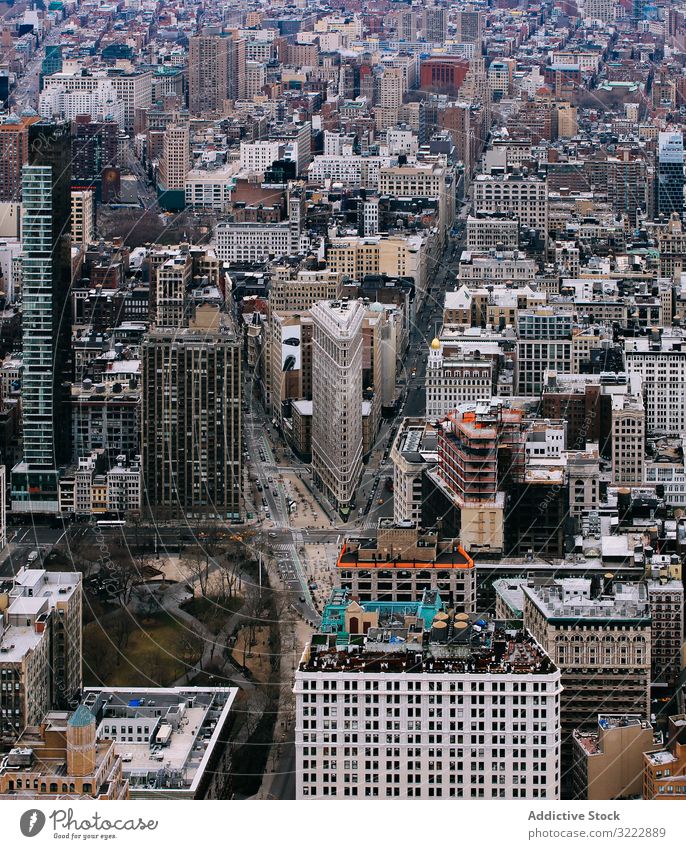 Architektur des modernen Stadtbezirks Manhattan New York State Wolkenkratzer urban Großstadt USA nyc Perspektive Wahrzeichen Stadtbild Stadtzentrum amerika