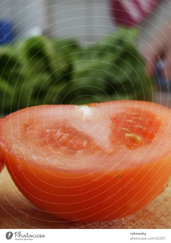 Tomate rot lecker Tiefenschärfe saftig Gastronomie Gesundheit Salat Ernährung Gemüse
