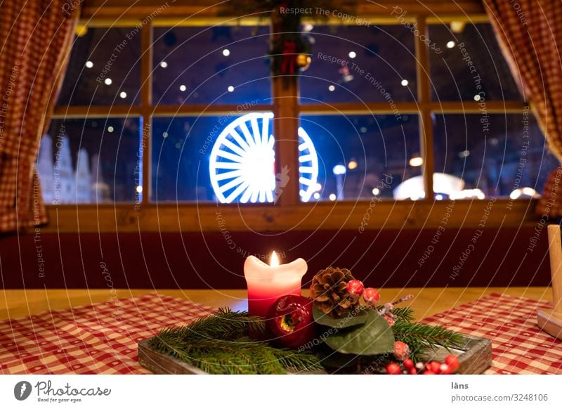 Weihnachtszeit Weihnachten & Advent Riesenrad Handel Religion & Glaube Kerze Dekoration & Verzierung Farbfoto Menschenleer