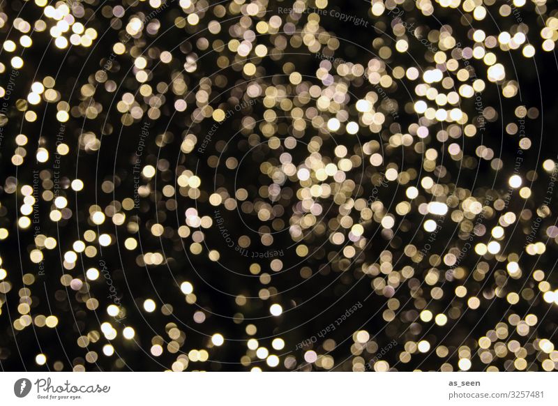 Lichtermeer Design Freude Feste & Feiern Weihnachten & Advent Silvester u. Neujahr Show Party glänzend leuchten ästhetisch Fröhlichkeit modern gold schwarz weiß
