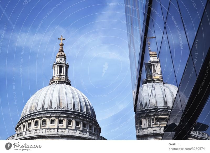 Doppelte St Pauls Cathedral Kirche Gotteshaus Sehenswürdigkeit London spiegelung Reflexion & Spiegelung Sightseeing Städtereise Architektur