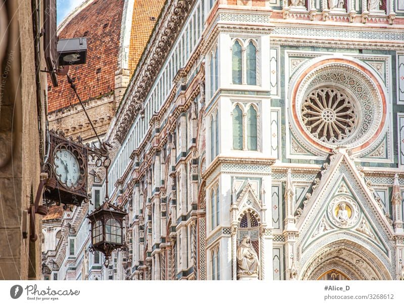 Duomo Santa Maria del Fiore Florenz Ferien & Urlaub & Reisen Tourismus Sightseeing Städtereise Kunst Architektur Kultur Italien Europa Stadt Hauptstadt Kirche
