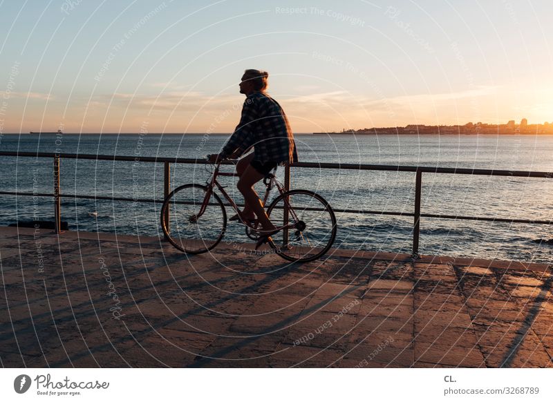 radeln Lifestyle Gesundheit sportlich Ferien & Urlaub & Reisen Ausflug Ferne Freiheit Fahrradtour Sommer Sommerurlaub Sport Fahrradfahren Mensch Junger Mann