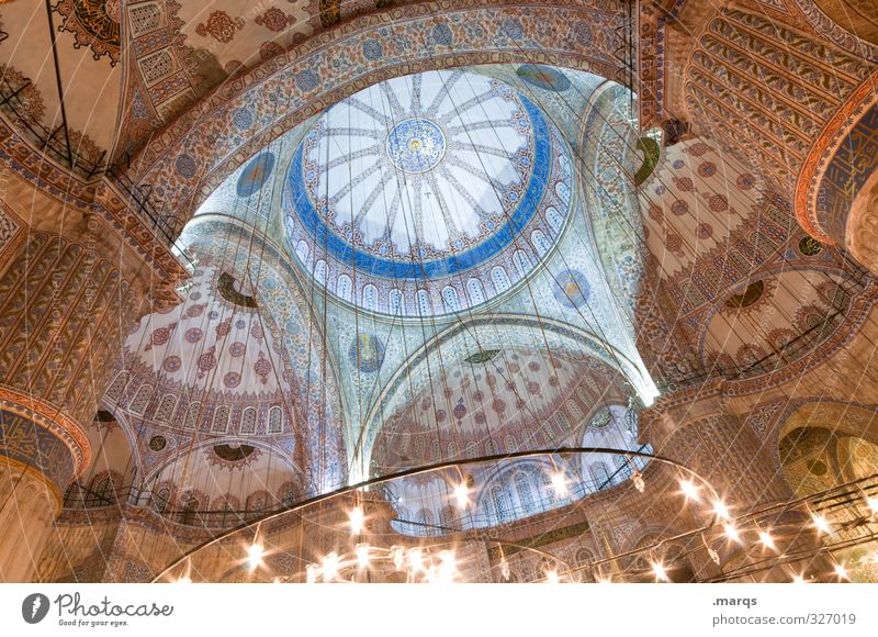 Kuppel Ferien & Urlaub & Reisen Tourismus Sightseeing Städtereise Kultur Istanbul Türkei Bauwerk Gebäude Architektur Moschee Blaue Moschee Sehenswürdigkeit