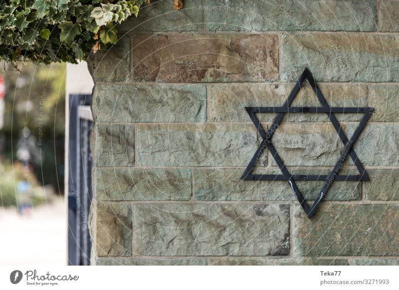 Jüdischer Friedhof Zeichen Ewigkeit Judentum erinnern Grab Farbfoto Außenaufnahme