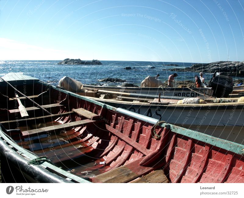 Farben boote See Wasserfahrzeug Fischereiwirtschaft Strand Chile Schifffahrt Insel boat sea fish fishing ocean pacific Chili