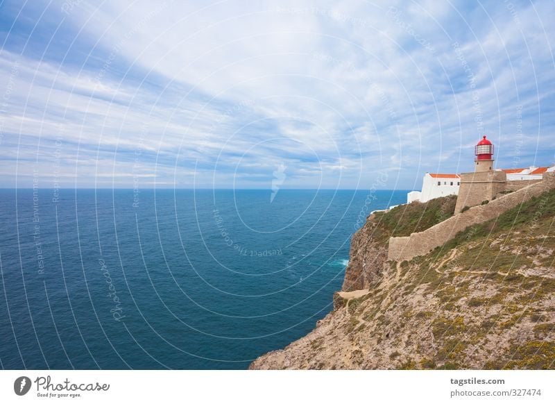 Letzte Bratwurst ... Portugal Algarve Cabo Sao Vincente São Vicente Leuchtturm Felsalgarve Ferien & Urlaub & Reisen Idylle Postkarte Tourismus Paradies Meer