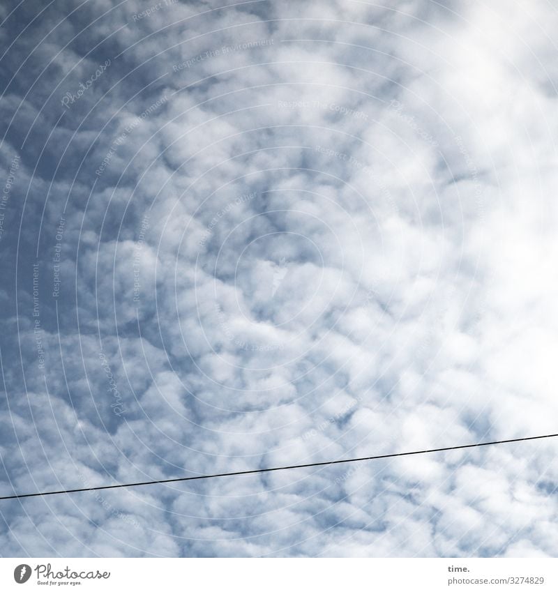 Seilschaften (XIII) Güterverkehr & Logistik Dienstleistungsgewerbe Energiewirtschaft Kabel Hochspannungsleitung Himmel Wolken Schönes Wetter einfach hoch oben
