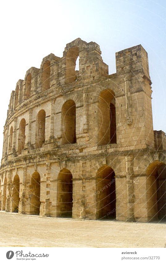 Sfax Tunesien Kolosseum Gebäude historisch Rom Italien Architektur Römerberg Theater