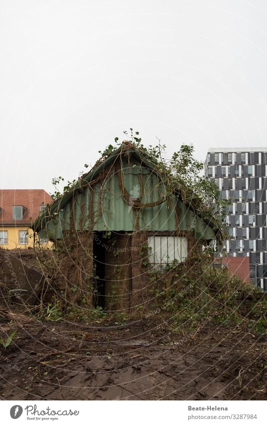 Leerstand 2 Gebäude Gartenhaus Ruine Vergänglichkeit Wandel & Veränderung Abrissgebäude verlassen trist Vergangenheit