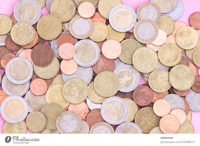 Geld Wallach Münzen Euro viel viel Geld Reichtum finanzieren Währung Business Wirtschaft Einkommen Gewinn Kapital kosten kredit viele verschiedene sparen fonds