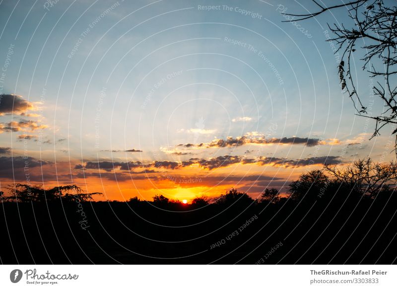 Sonnenuntergang In Afrika Ein Lizenzfreies Stock Foto Von Photocase