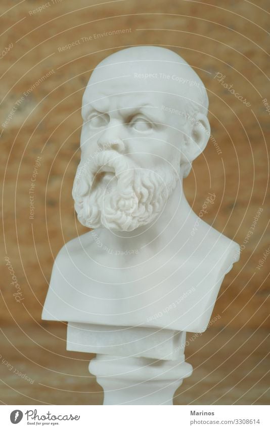Statue von Sokrates, antiker griechischer Philosoph. Ferien & Urlaub & Reisen Tourismus Lehrer Studium Kunst Kultur Architektur Denkmal Stein alt Denken