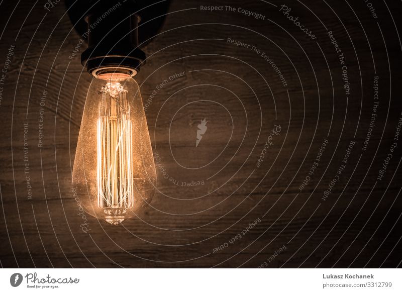 Edison-Oldtimer-Glühbirne, Retro-Glühbirne in der Dunkelkammer Reichtum elegant Stil Design Dekoration & Verzierung Möbel Lampe Technik & Technologie