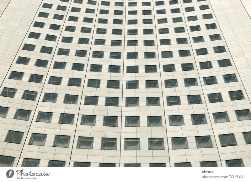 Musterhaus Hochhaus Fenster elegant gigantisch hoch Höhenangst Platzangst Business Design Gesellschaft (Soziologie) Inspiration Kunst Netzwerk Perspektive Team