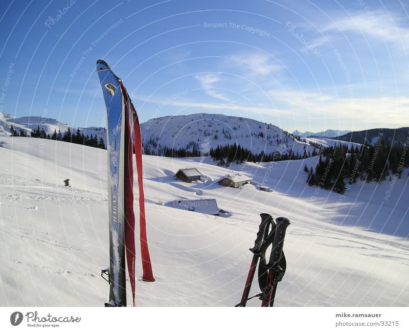 Ski-Sky Alm Winter Berge u. Gebirge Skifahren Schnee